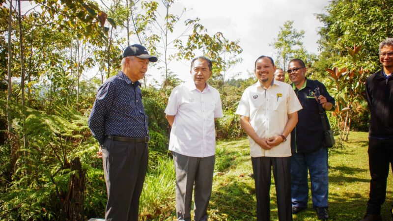 LAWATAN PEMERIKSAAN KERJA SIAP OLEH PENGARAH JABATAN KERJA RAYA NEGERI KEDAH KE TAPAK PROJEK CADANGAN KERJA PENGUKUHAN CERUN DI ISTANA KEDAH CAMERON HIGHLAND, PAHANG DARUL MAKMUR