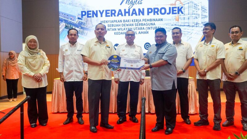 MAJLIS PENYERAHAN PROJEK BAKI MENYIAPKAN DEWAN SERBAGUNA, INSTITUT TADBIRAN AWAM NEGARA KAMPUS WILAYAH UTARA (INTURA), SUNGAI PETANI, KEDAH