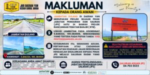 Read more about the article MAKLUMAN RASMI JAMBATAN DULANG DI DAERAH YAN